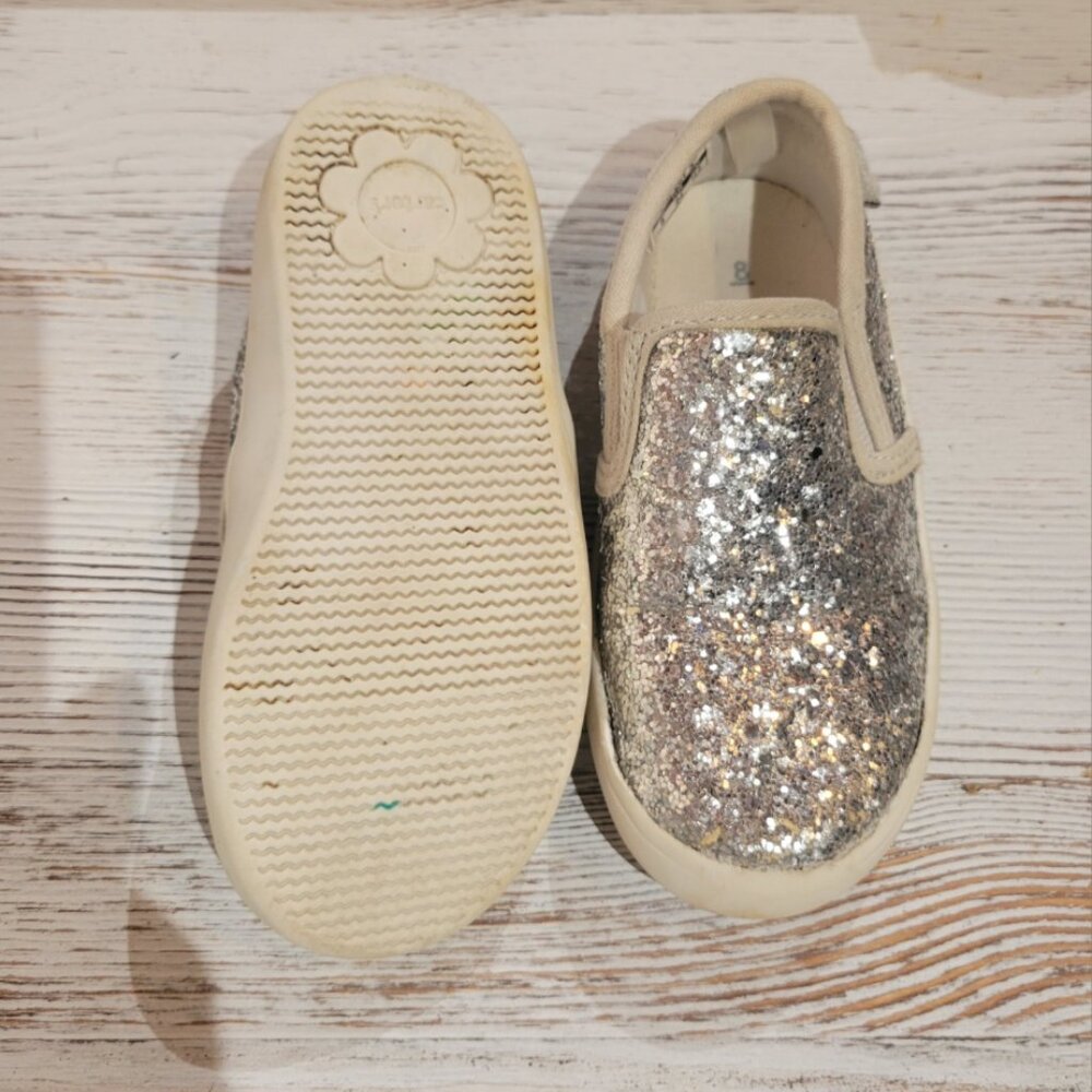 Silver Carter's Slip-on Sneakers - Toddler Size 8 - Picture 2 of 4